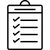 an icon depicting a checklist that symbolises all encompassing results achieved at YO1, Catskills, New York.